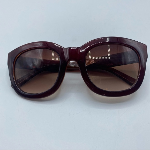 Vince Camuto Cat Eye Sunglasses Brown Oversized VC102 thick frame - Picture 6 of 7